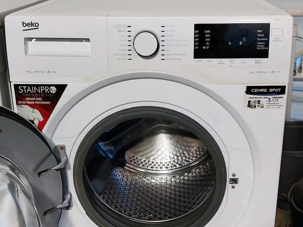 BEKO 9 KG ÇAMAŞIR MAKİNESİ İZMİR İÇİ 3 AY GARANTİMİZ VARDIR - 4