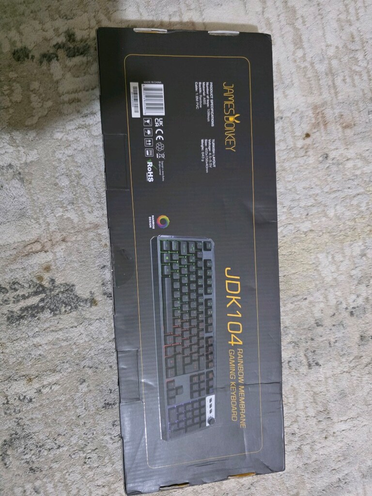 James Donkey JDK104 Rainbow Membrane Gaming Keyboard - 2
