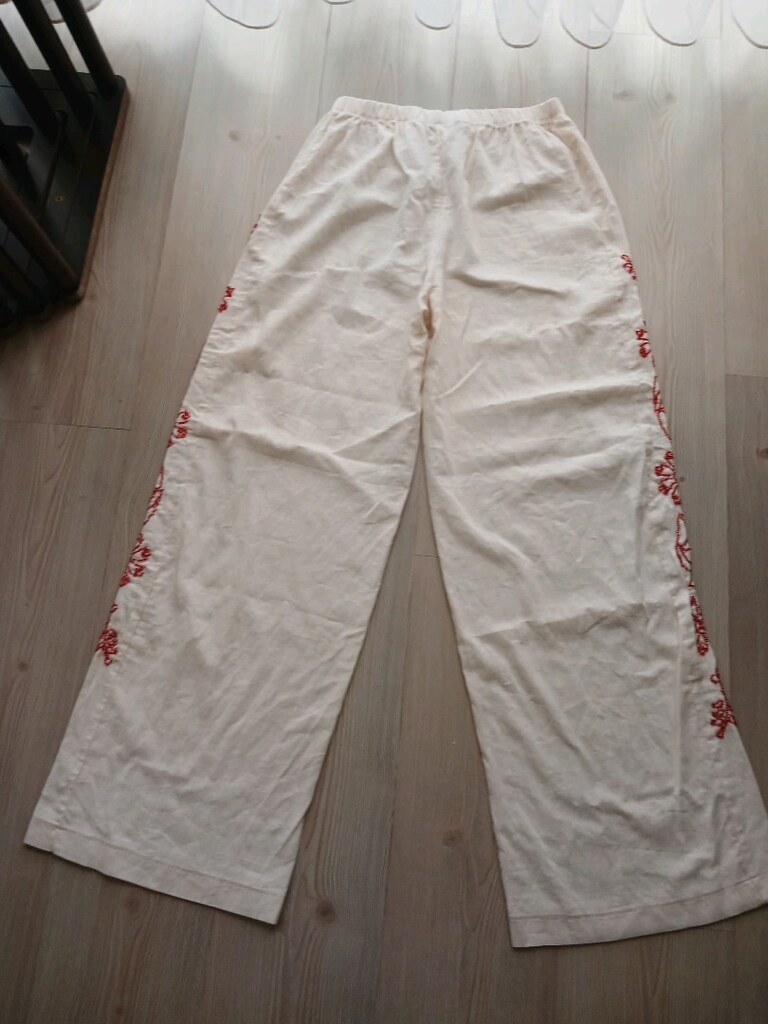 40 42 Beden uyumlu sifir otantik pijama pantolon - 2