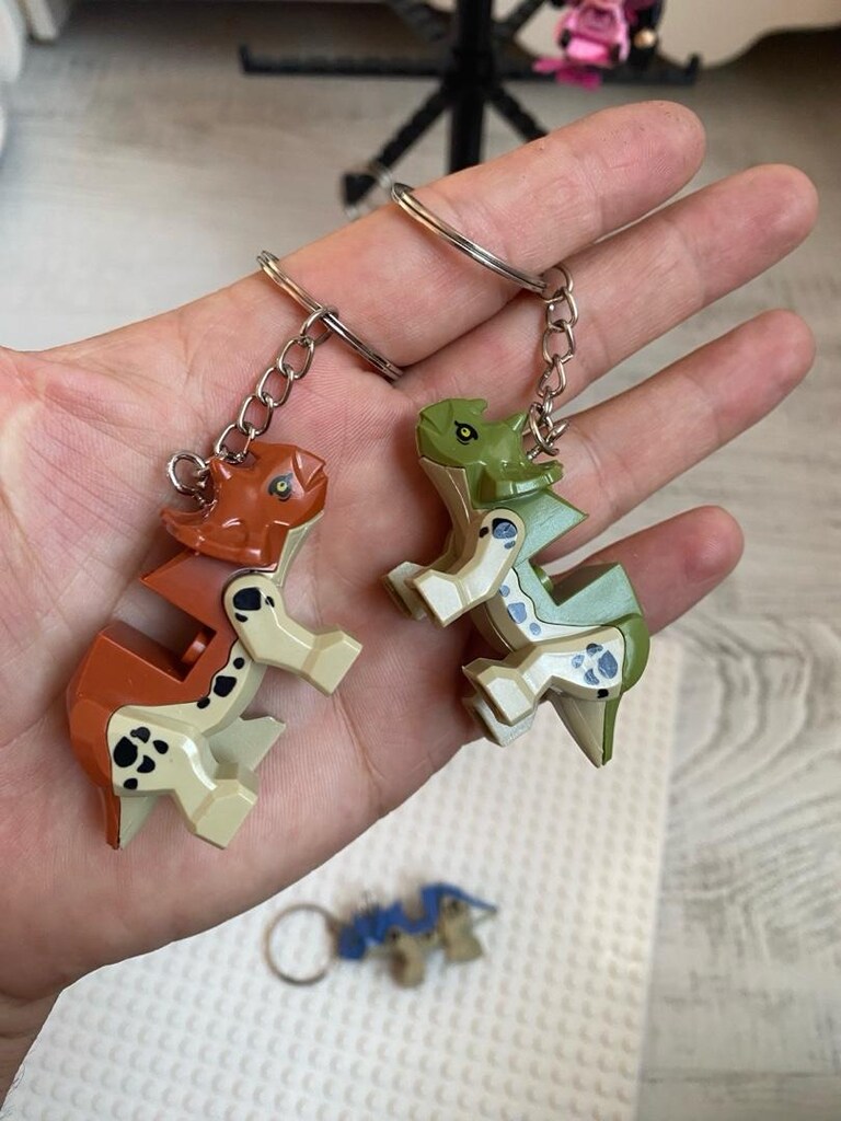 Lego Dinozor Figürlü Anahtarlıklar - 5