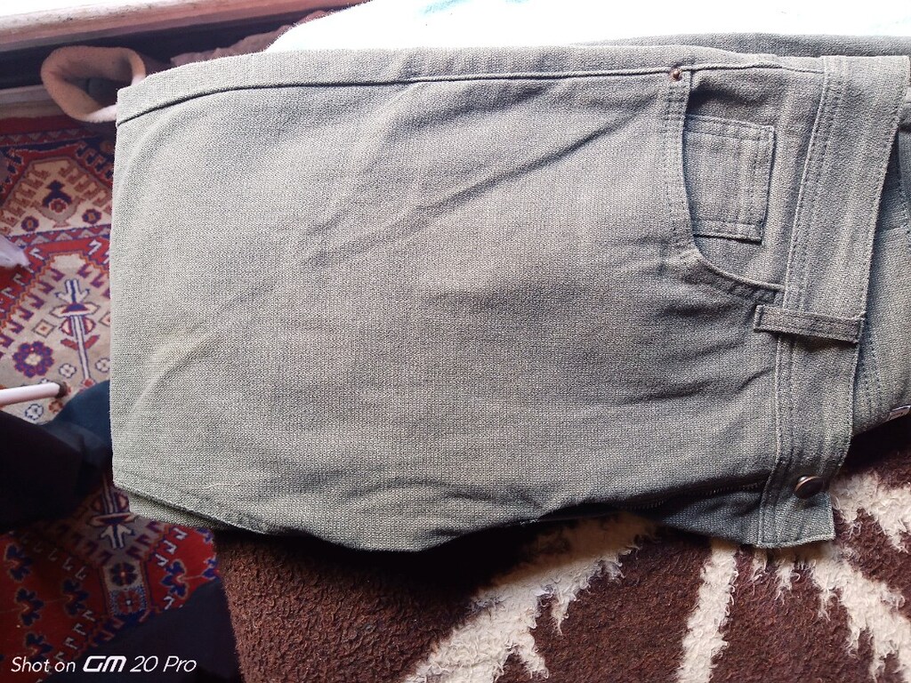 32 beden haki renk slipfit pant,b ecevit bulvarı ant - 5