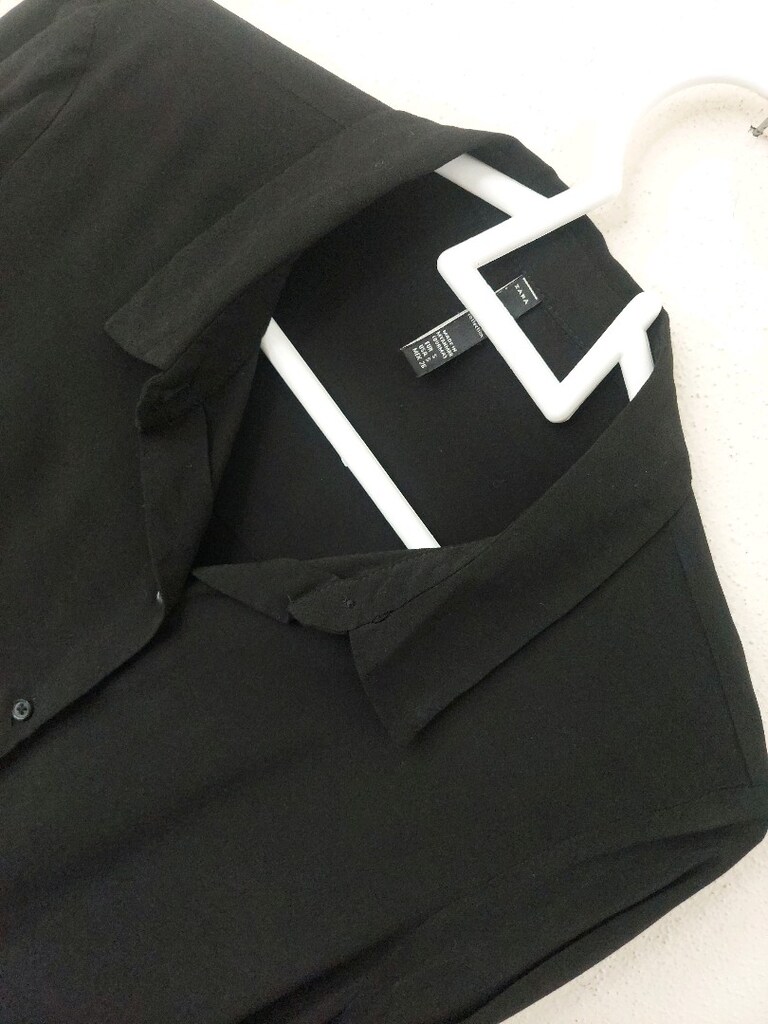 ZARA trf collection uzun gömlek bluz - 4
