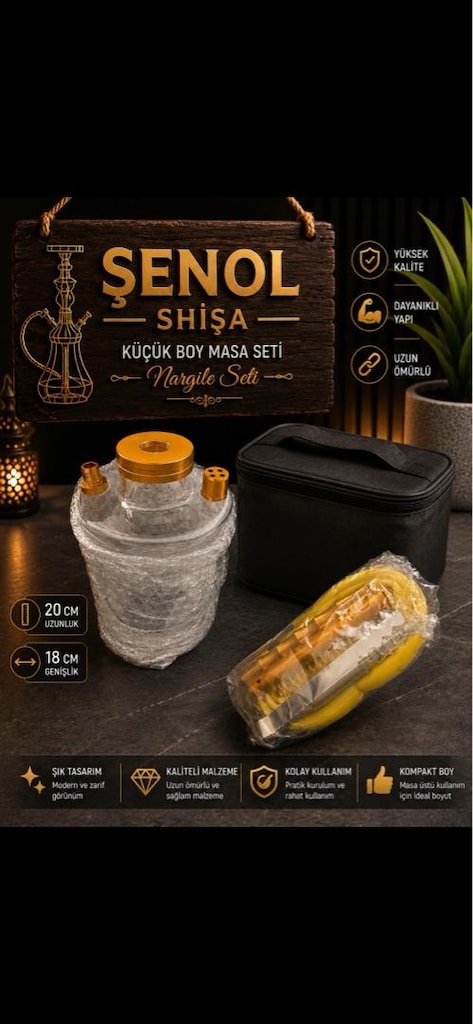 Nargile küçük masa seti - 3