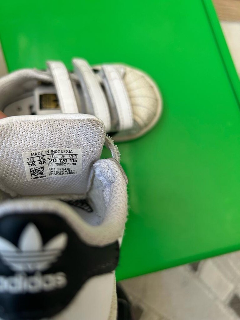 adidas superstar 20 numara bebek ayakkabısı - 2