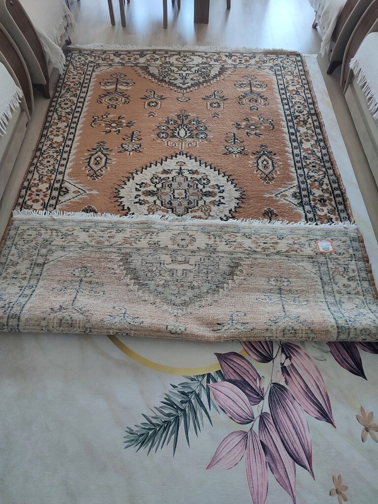 Tarihi El Dokuma Halı 6 metre yıkanmış tertemiz - 3