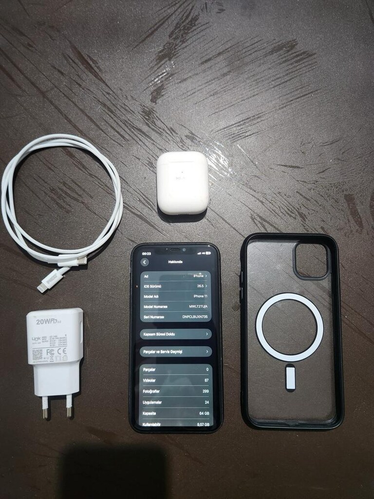 FACE İD AKTİF FULL AKSESUARLI APPLE 11 TR - 5