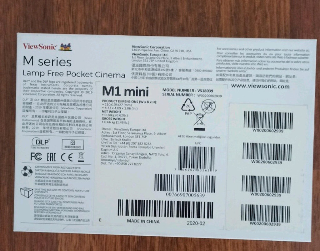 ViewSonic M Serisi Cep Projektörü - 4