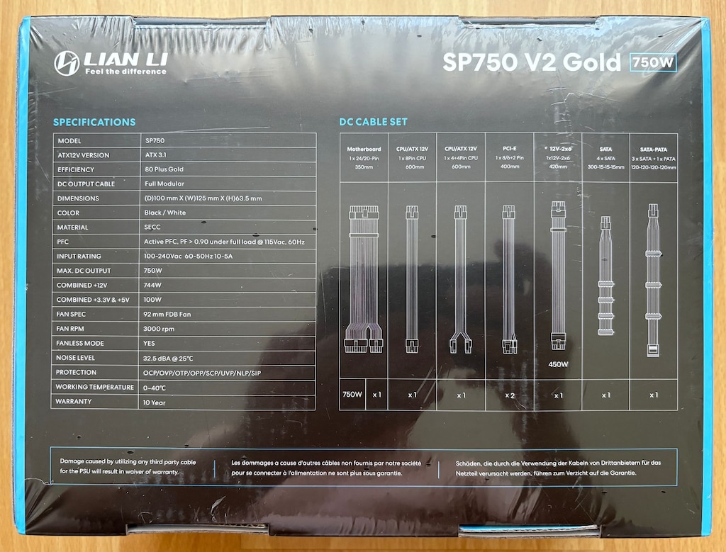 Lian Li SP750 V2 Gold SFX güç kaynağı - SIFIR - 2