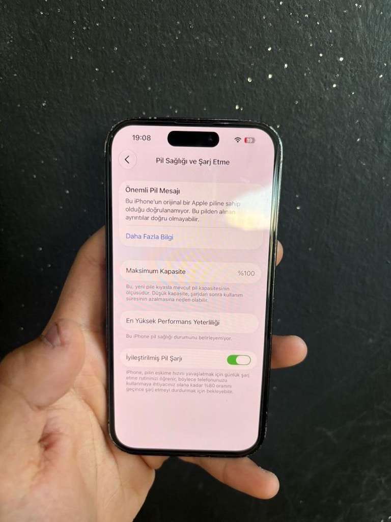 Apple 14 Pro 128 Gb açıklama oku pil 100 - 7
