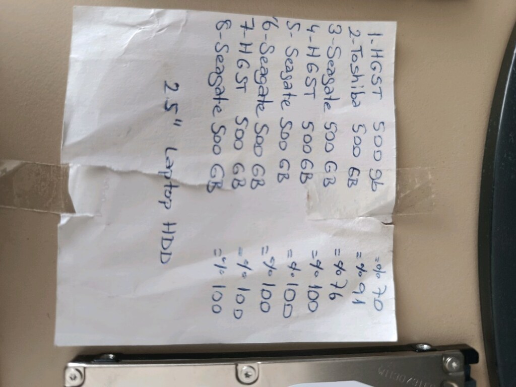 500 GB 8 adet 2,5" hdd - 10