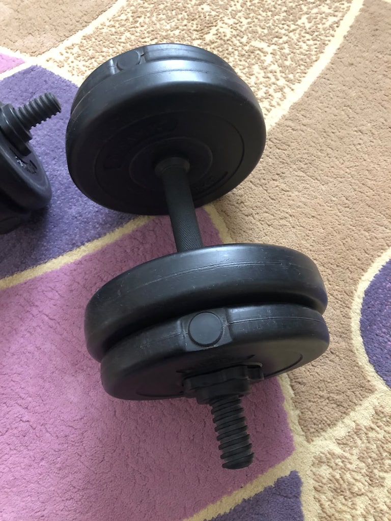 15 KG Ayarlanabilir Dambıl Seti - Vidalı / Temiz Kullanılmış - 3