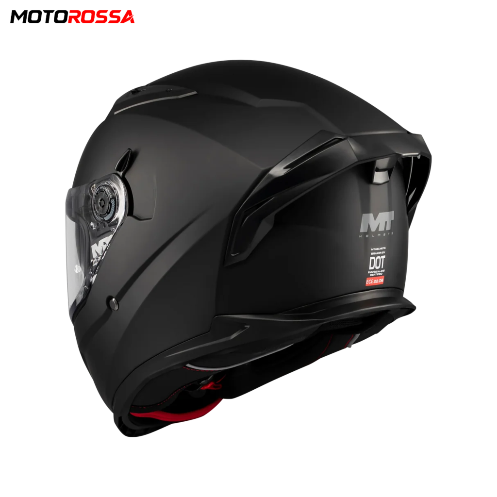 MT BRAKER SV PURE A1 Mat Siyah Motosiklet Kaskı | MOTOROSSA - 8