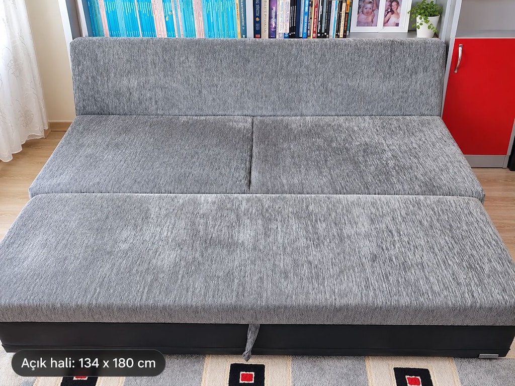 Tek Hamlede 134x180 Yatağa Dönüşen Sür-Yat Kanepe – Temiz - 5