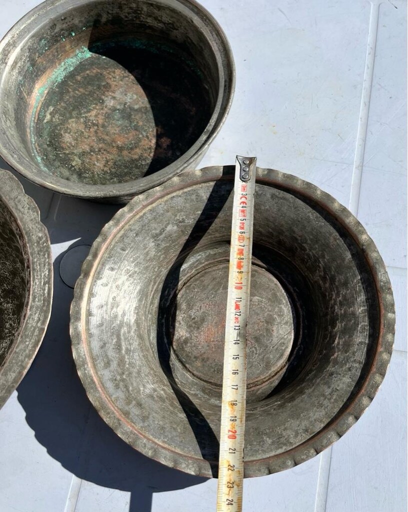 çeşitli bakır kaplar - 7