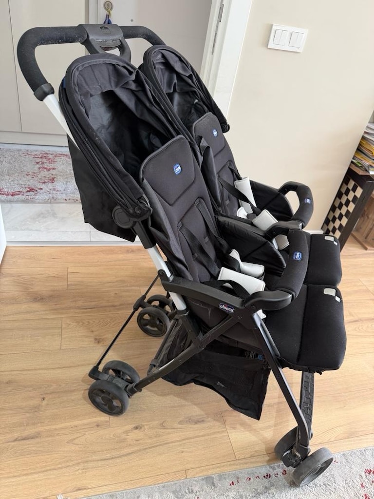 chicco ikiz bebek arabası - 3