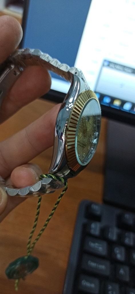 rolex gün ve tarih göstergeli çelik kol saati - 4