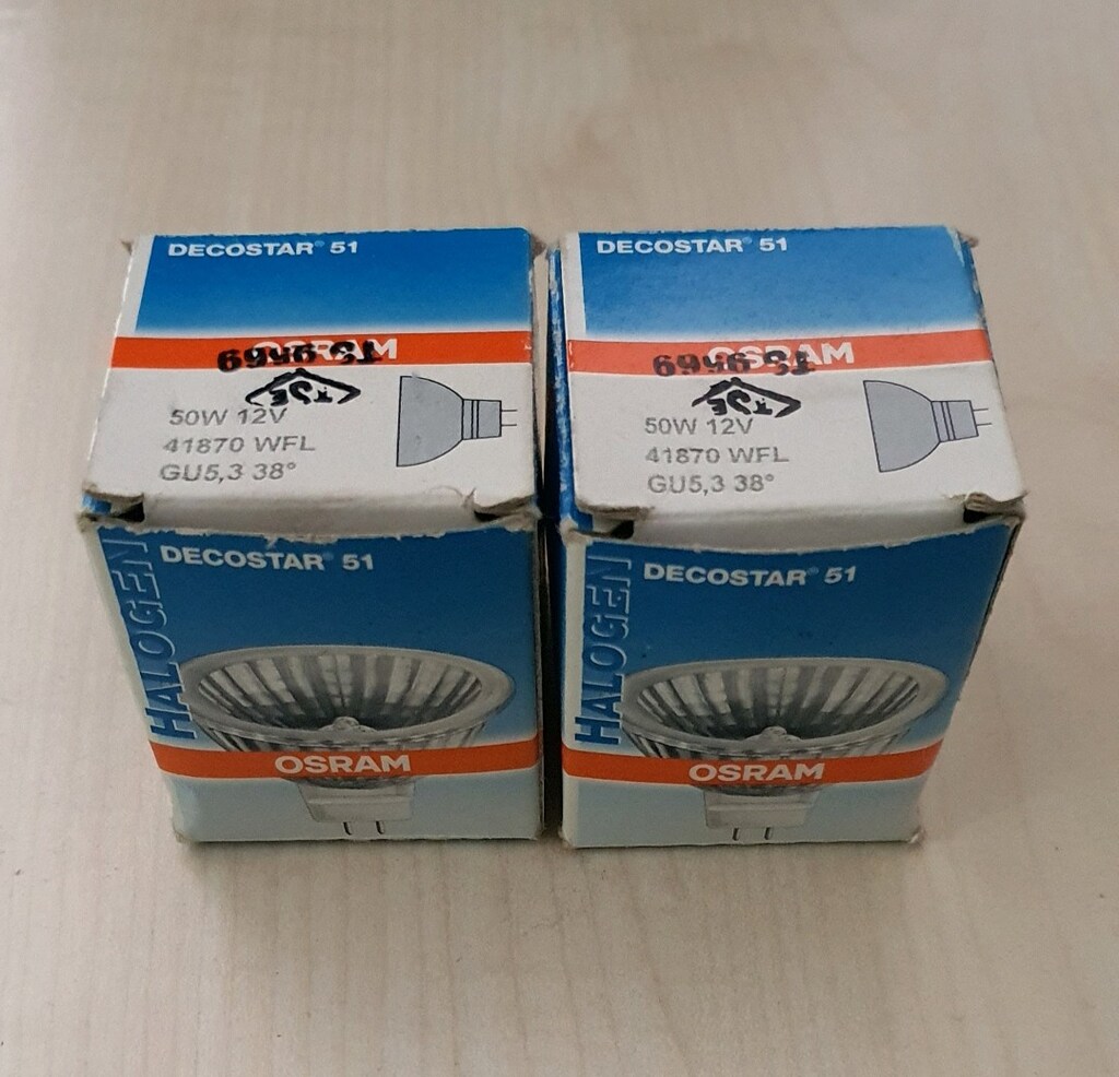 2 adet Osram spot ampulü 12V 50W önü açık - 7