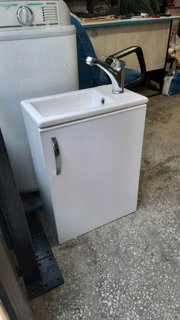 dolapli lavabo duvara askili - 2
