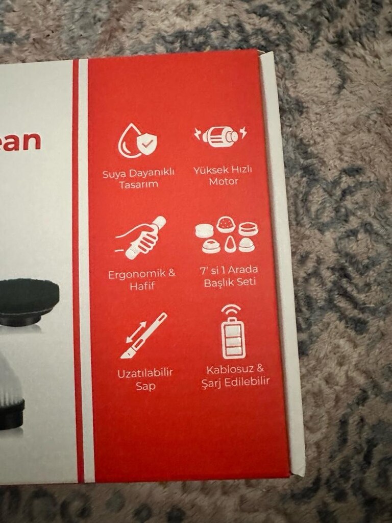 TURBO CLEAN 7 BASLIKLI TEMİZLİK FIRÇASI ŞARJLI - 2