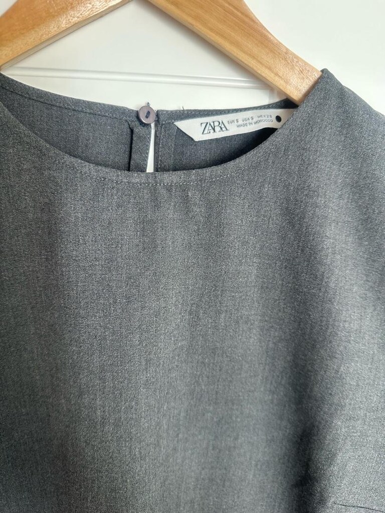 Zara S beden füme bluz — görsel 3/4