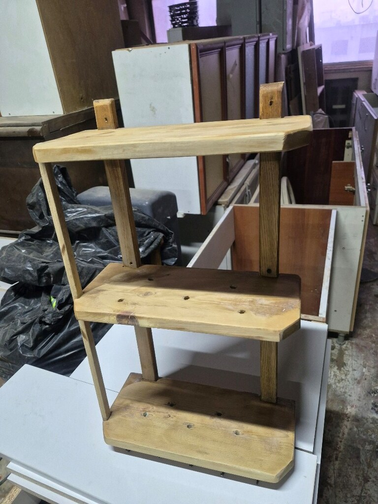 banyo rafı cok amaclı ahşap raf - 5