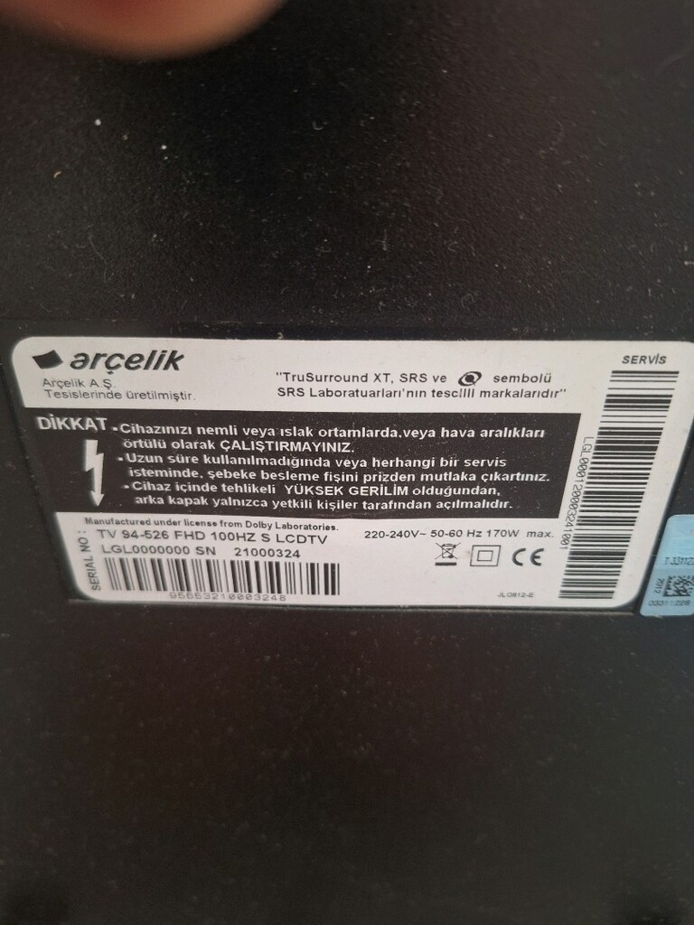arçelik tv - 4