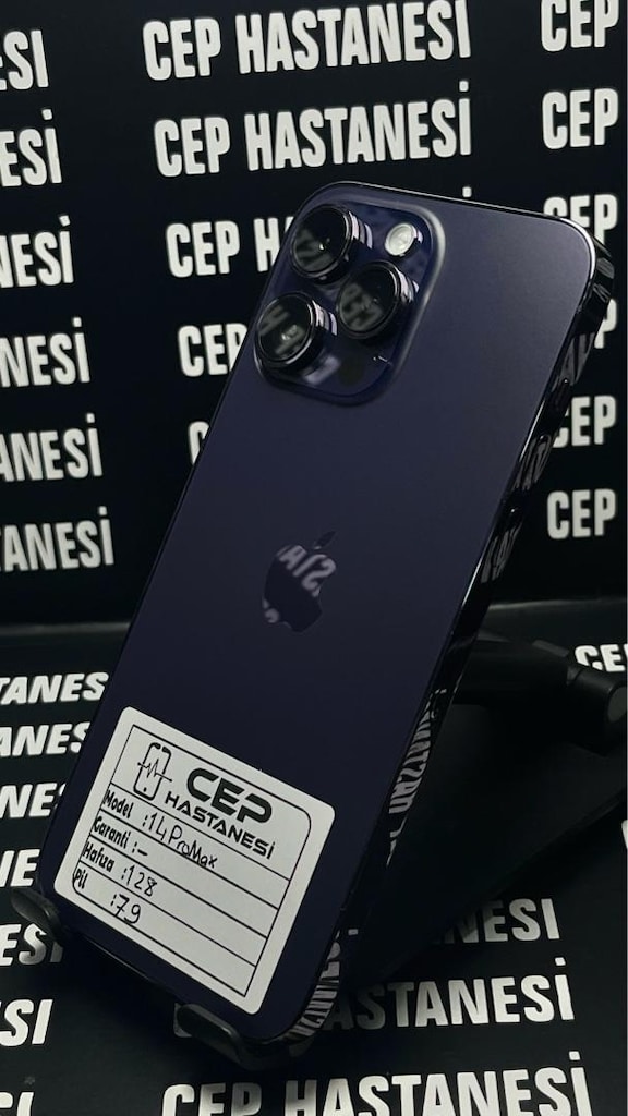 CEP HASTANESİ FARKIYLA—İPHONE 14 PRO MAX 128 GB DERİN MOR PİL 79- - 3