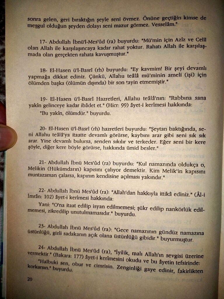 Dini kitap KiTABÜ'Z-ZÜHD VE'R-REKAİK Zahidlik ve incelikler - 10