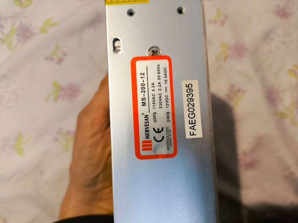 güç kaynağı (SMPS) olan Mervesan MS-200-12 - 6