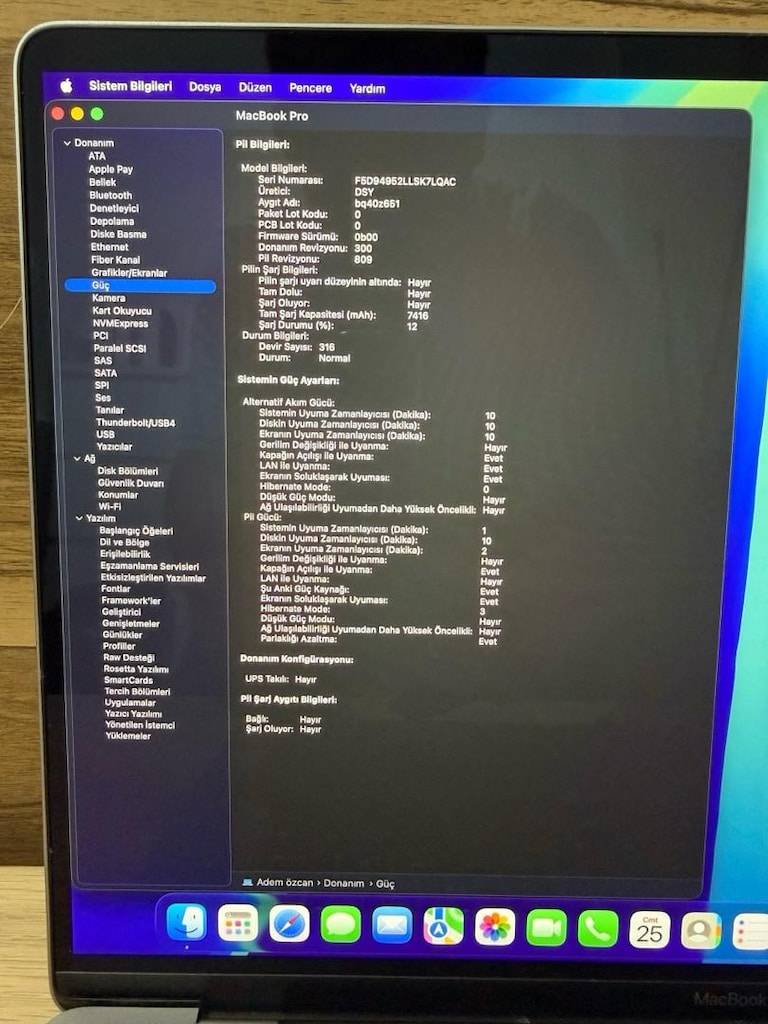 MacBook Pro / i7 / 16 inç / 16 GB Ram / 512 GB Ssd - 3