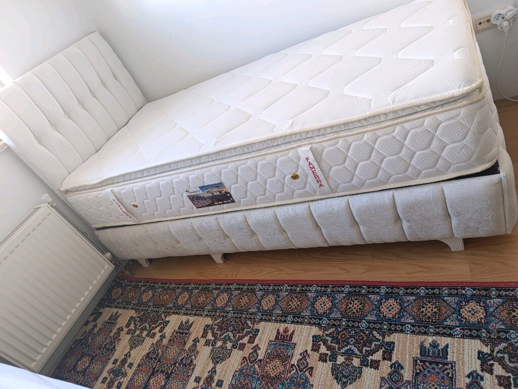 tekkisilik kapitoneli baza başlık yatak - 2