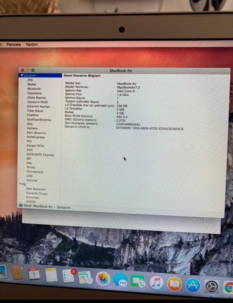 Apple Mac Book Air Dizüstü - 5
