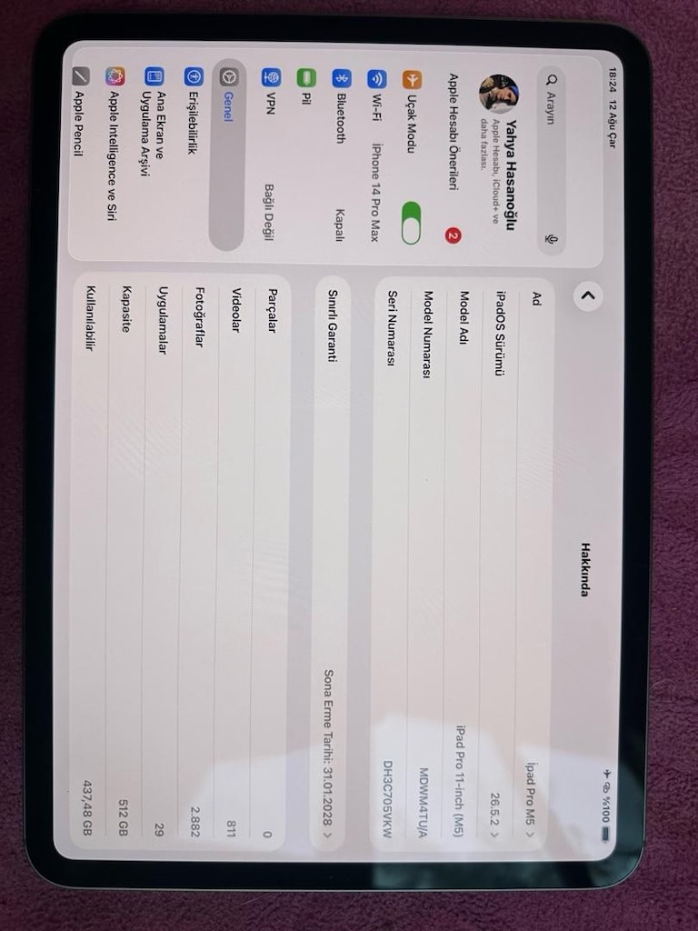 İPAD PRO M5 11" 500 GB - 2