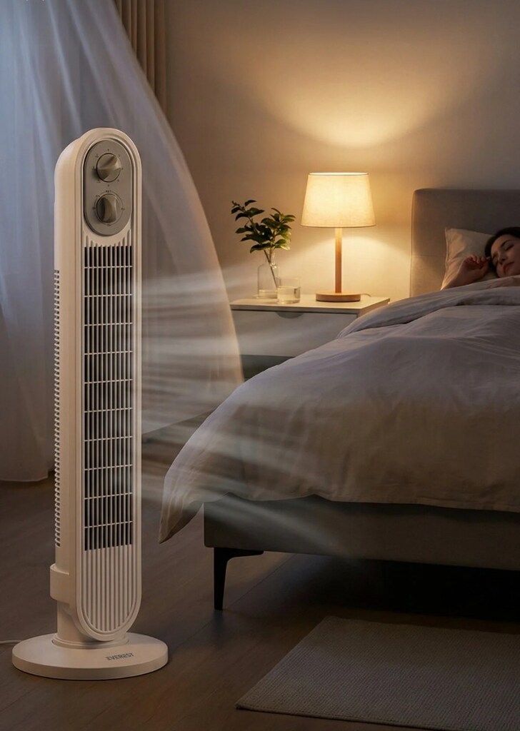 Sıfır Ambalajında Everest 31" Kule Tipi Vantilatör 50W, Zamanlayıcılı - 7