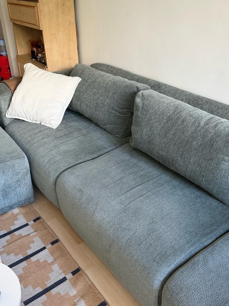 KÖŞE KOLTUK GRİ - 315x65 -3 parçalı modern puf - 3
