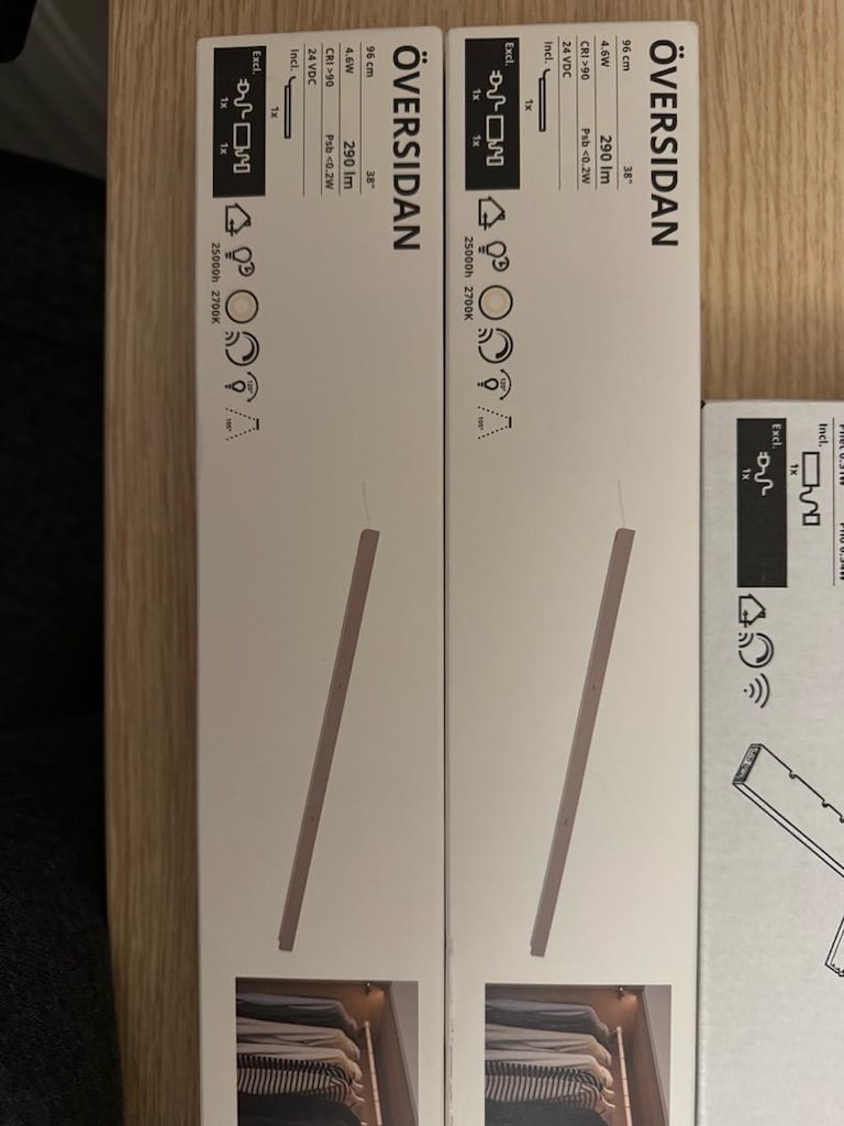 IKEA kablolu dolap aydinlatma