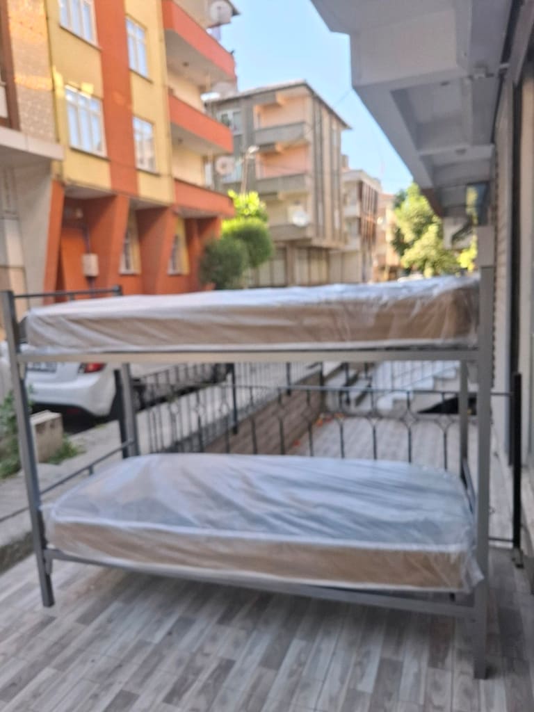 SANTİYE İŞÇİ RANZASI IKI YATAK ÜCRETSİZ TESLİMAT - 6