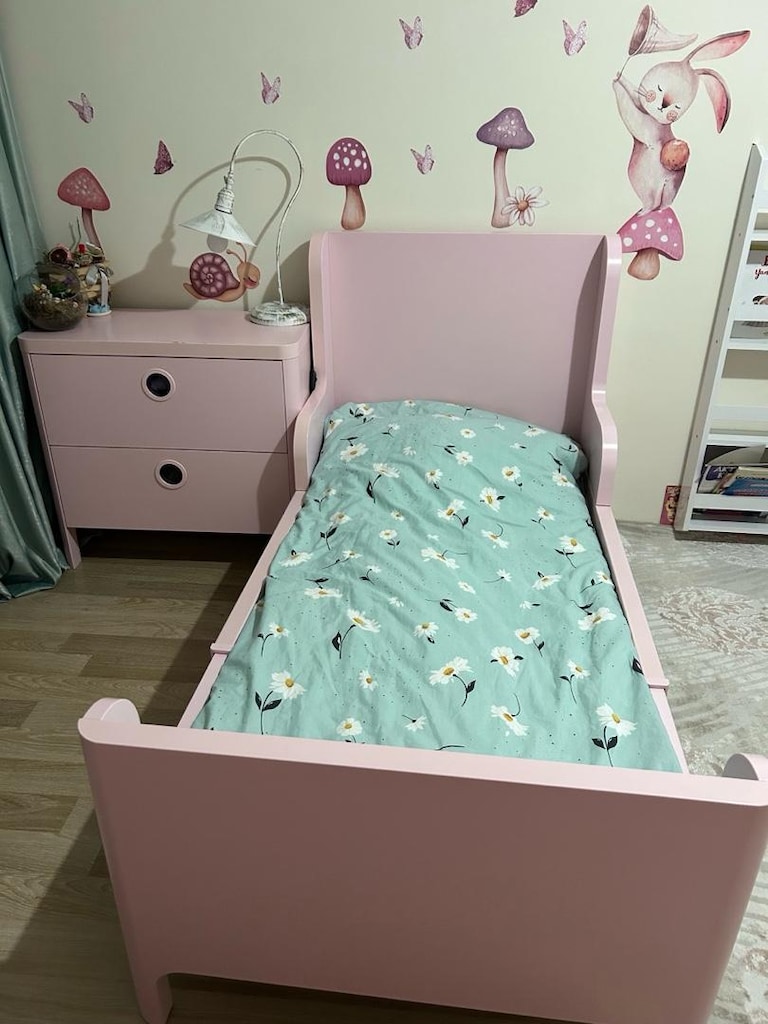 ikea busunge pembe çocuk odası takımı - 3