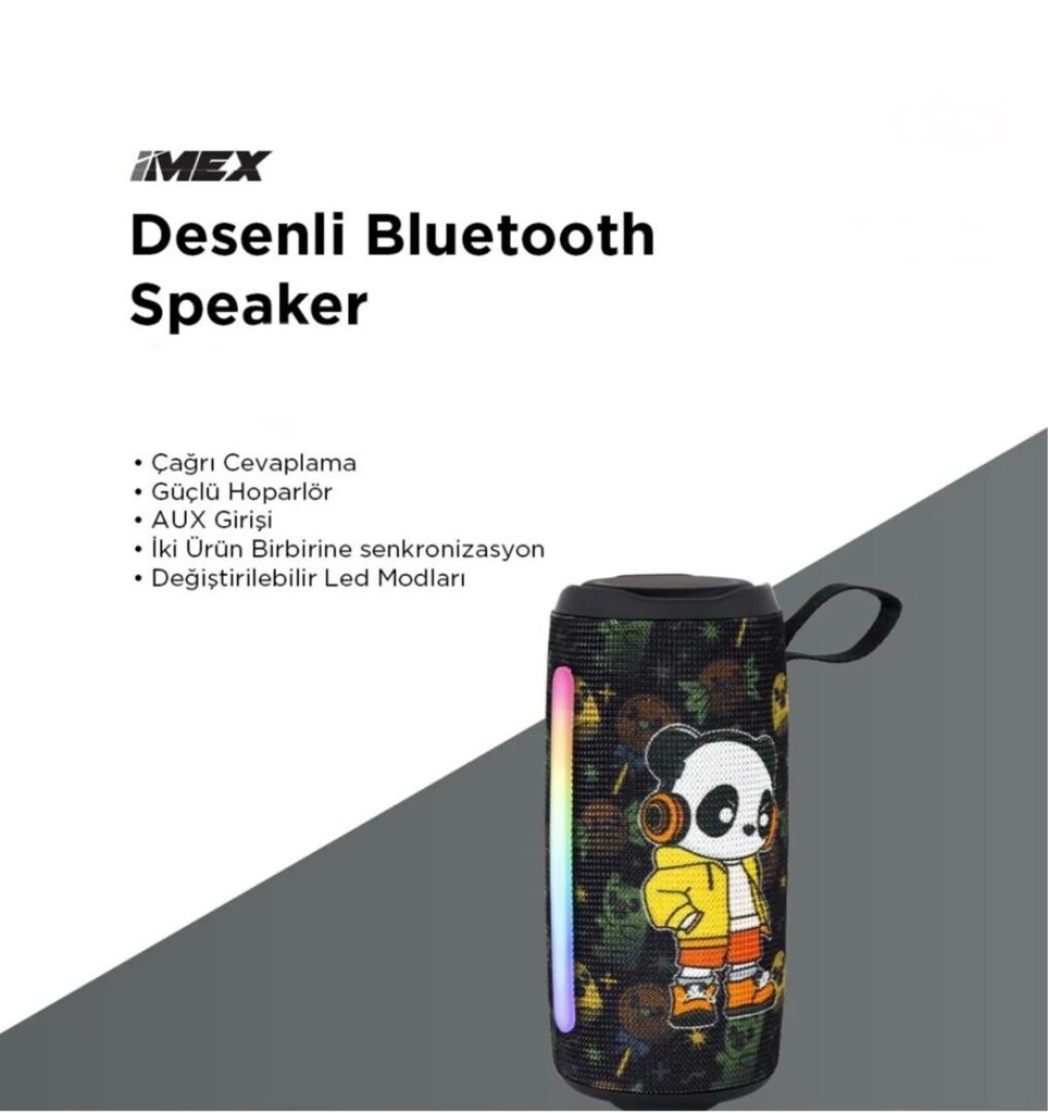 IMEX Panda Desenli Bluetooth Speaker - 3