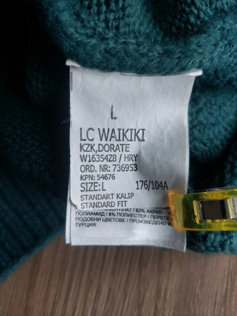 LCW kadın balıkçı yaka uzun salaş kazak - 8