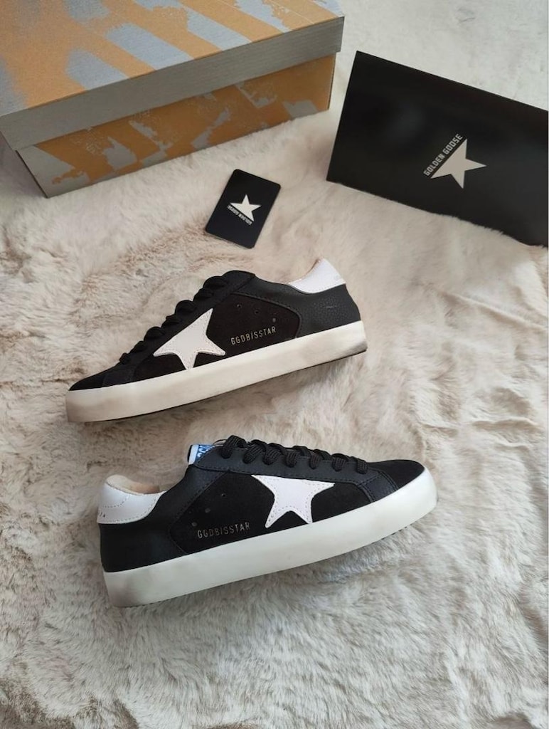 ‼‼‼GOLDEN GOOSE SUPERSTAR SİYAH UNISEX - 4