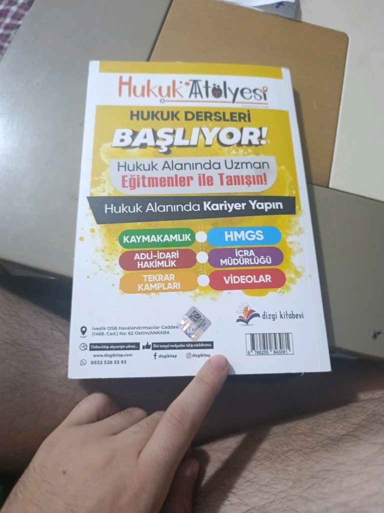 Dizgi Kitap yayınlarına ait, Mustafa Arıkan imzalı Hukuk Atölyesi HMGS - 3