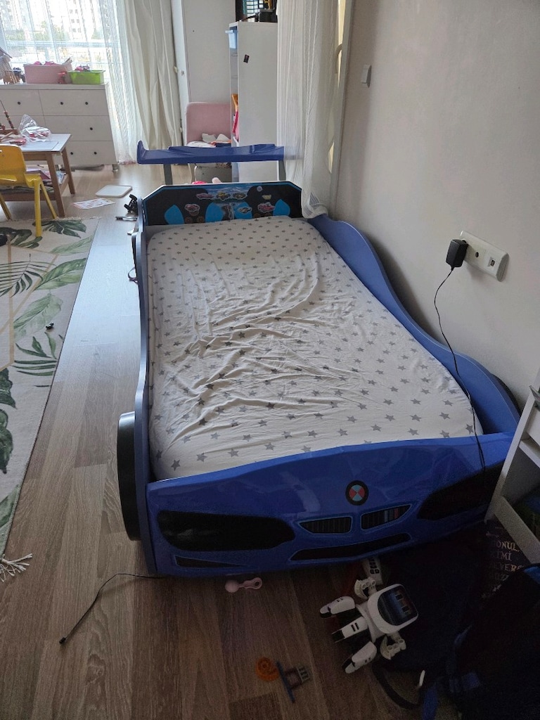 Arabalı yatak Led ışıklı kumandalı - 4
