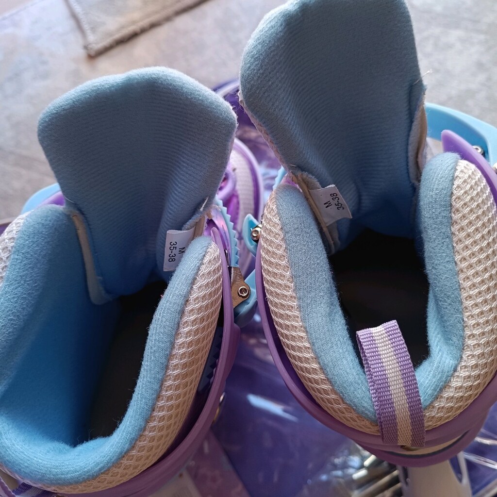 Rookie fancy ayarlanabilir 35-38 numara ışıklı paten - 4