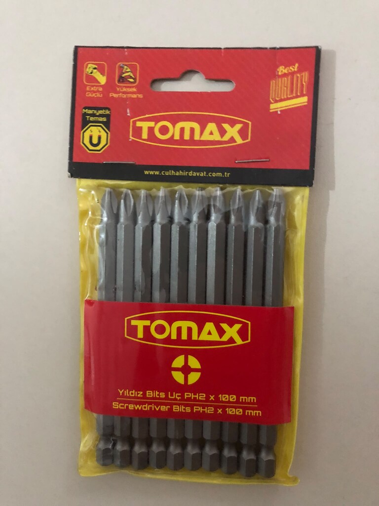 Tomax Yıldız Bits Uç PH2 x 100 mm 2 PAKET - 4