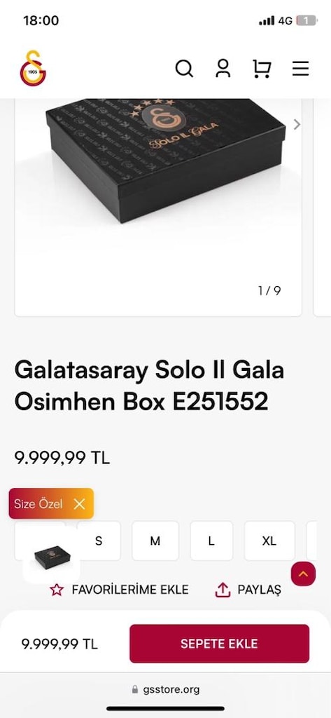 Galatasaray Solo Il Gala Osimhen Box E251552