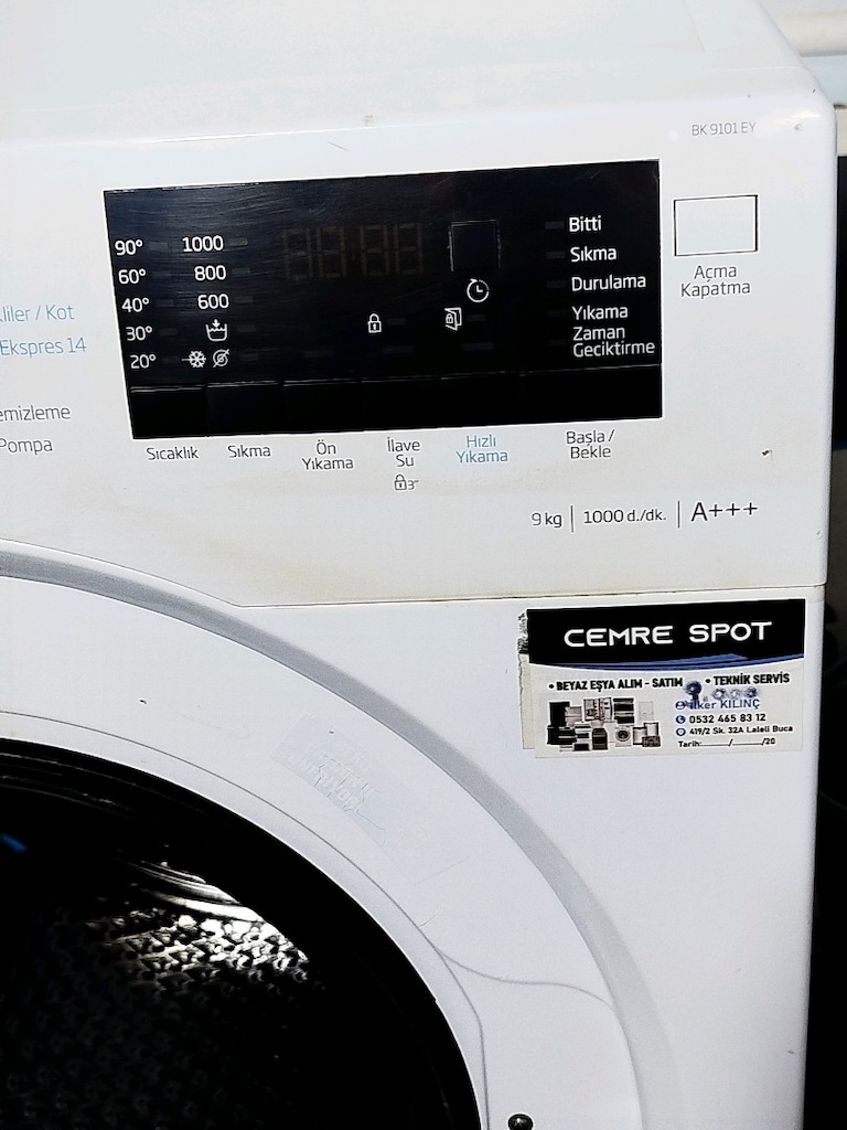 BEKO 9 KG ÇAMAŞIR MAKİNESİ İZMİR İÇİ 3 AY GARANTİMİZ VARDIR - 7