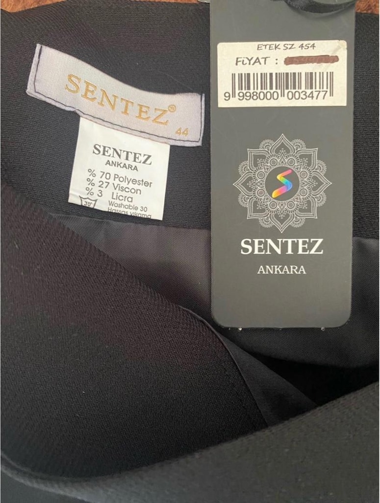 Siyah yüksek bel etek - 2