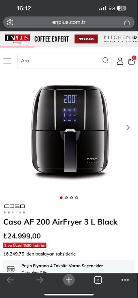 Airfryer caso desing Alman markası - 3