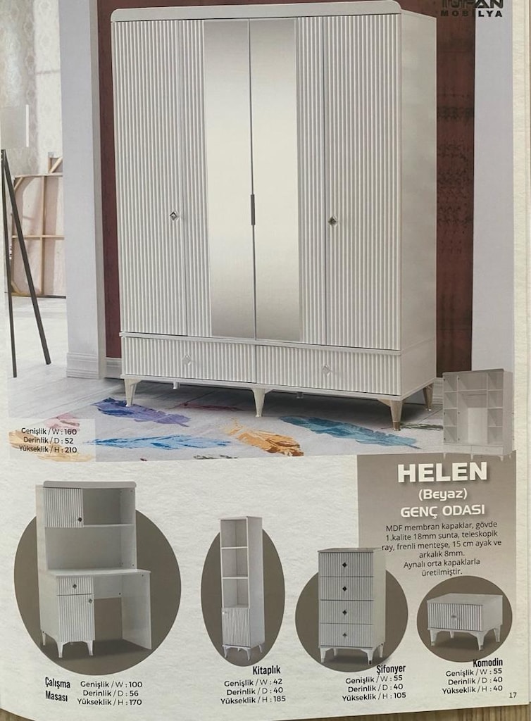 genç odası country mdf - 2